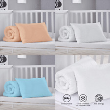 Cot Bed Coverless Duvet & Pillow Bedding Set - Anti Allergy Baby Toddler