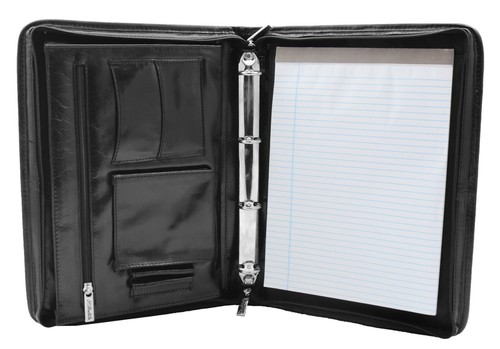Real leather folio underarm - leather,