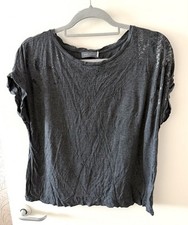 Mint Velvet Foil Animal Print Blouse Top Size XL