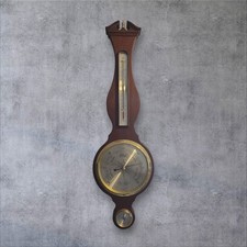 Comitti Holburn Georgian Style Banjo Aneroid Barometer Thermometer & Hygrometer