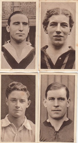 Cigarette cards football hills - football,