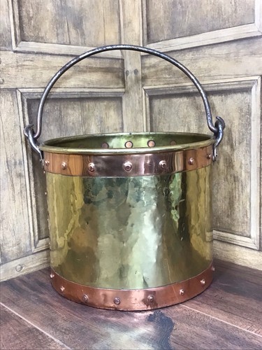 Antique brass riveted - antique, &