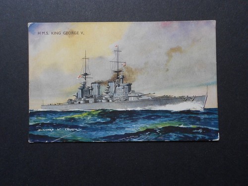 Vintage naval postcard hms - vintage,