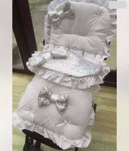 Romany pram pushchair - pram, frilly