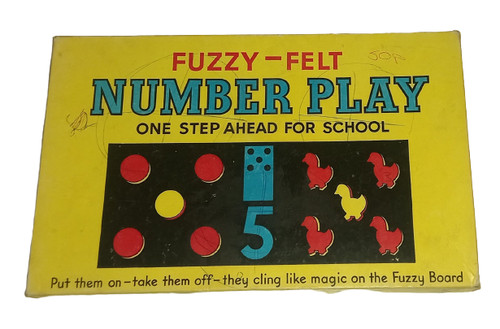 Fuzzy felt number - number, play