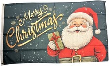 Merry Christmas Santa Flag