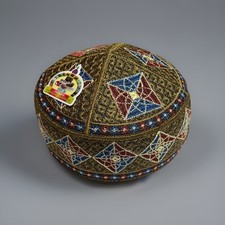 Muslim Prayer Hat Mosque Hat Namaz Hat Topi embroidered Kufi Hat Size: 54/56cm