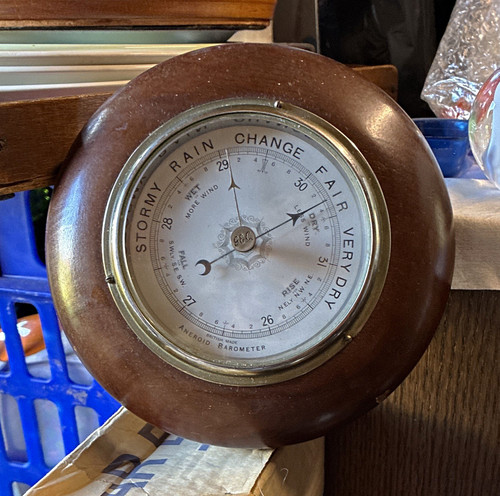 British made aneroid - made, barometer
