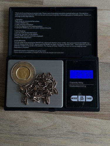 1896 gold half sovereign chain - 1896,