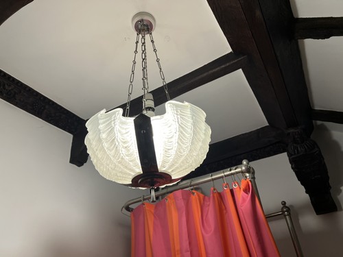 Art deco clam shell - clam, ceiling