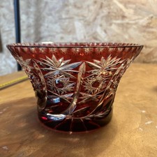 Bohemia Crystal Ruby Red Cut