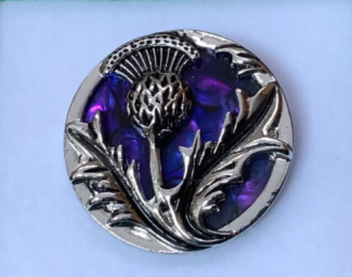 Scottish thistle inlaid - inlaid, paua