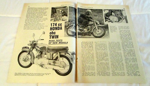 1967 honda 175 motorcycle - motorcycle,