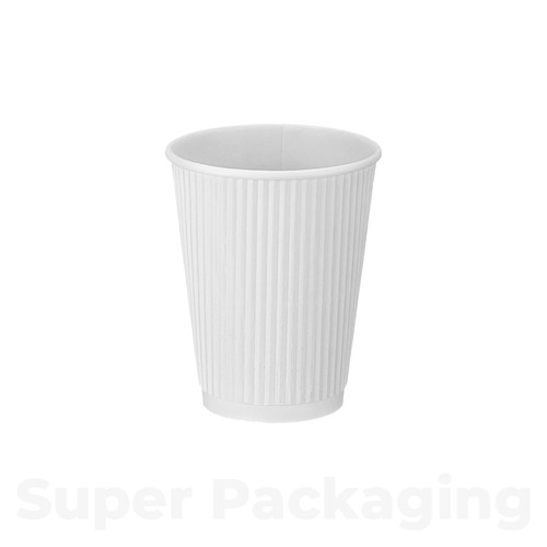 White disposable coffee cups - disposable,