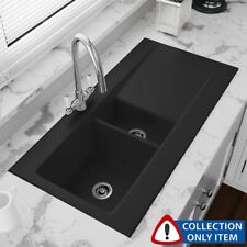 Astini Desire 150 1.5 Bowl Matt Black Ceramic Kitchen Sink "GRADED"