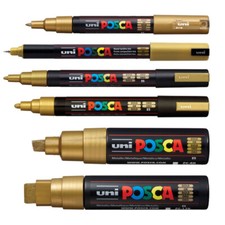 Uni Posca Paint Marker Pen Permanent Waterproof Fabric Glass Metal Multi-Surface