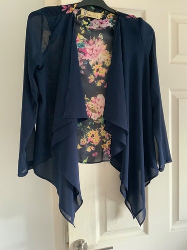 Chiffon waterfall jacket - chiffon,