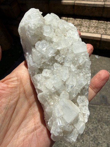 Apophyllite cluster crystal - cluster,