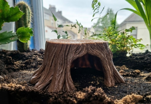 Reptile tree stump hide - reptile,