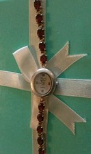 Ladies Sterling Silver Garnet