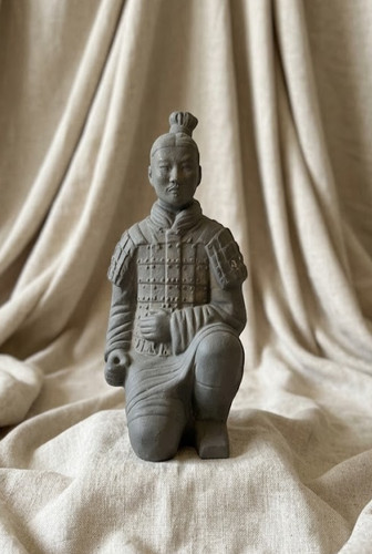 Vintage terracotta warrior - terracotta,
