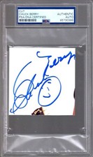 CHUCK BERRY HAND SIGNED 3x3