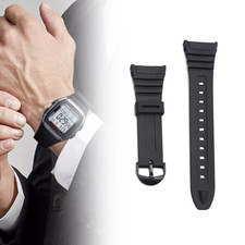 Watch Strap Flexible Black