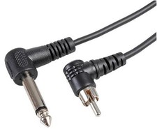 90° 6.35mm Mono Jack to 90