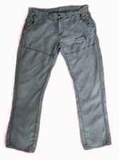 Matalan Denim73 Trousers Man Grey Regular Linen Pants For Men size XXL