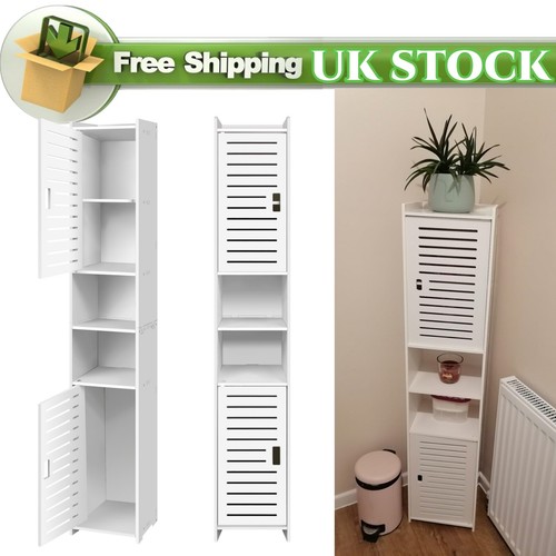 Tall bathroom cabinet cupboard - cabinet,