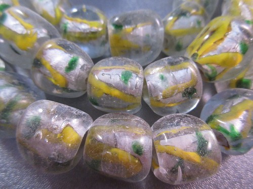 Lampwork glass nuggets beads - lampwork,