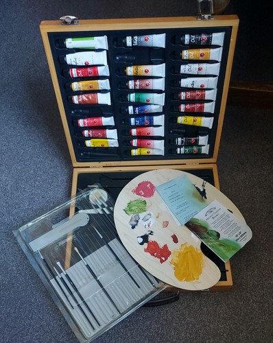 Vintage winsor newton wooden - &,