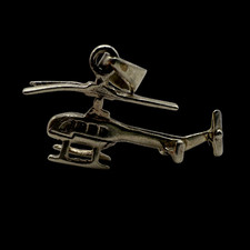 Vintage Silver Charm – Helicopter Chopper – Estate Collection