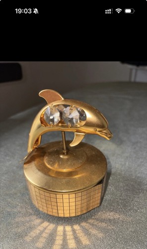 Music dolphin figurine - music,