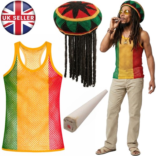 Rasta string vest hat - string,