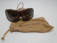 Alviero Martini Designer Sunglasses With Leather Arms MK 0137  L115