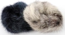 2x Mink Hair Tie Fur Set