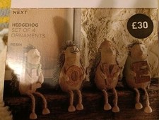 NEXT  Set Of 4 Hedgehog Ornaments