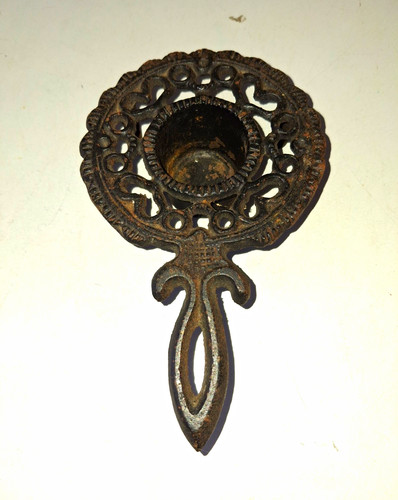 Vintage ornate black cast iron - vintage,
