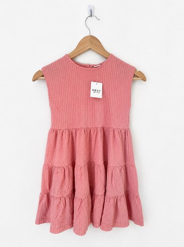 Next girls pink tiered - tiered, cotton