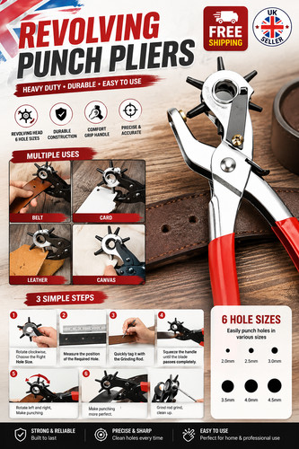 Revolving punch pliers - revolving,