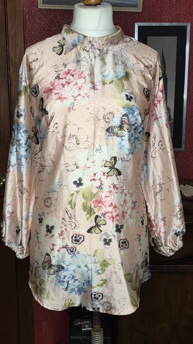 Boutique silk blouse butterfly - boutique,