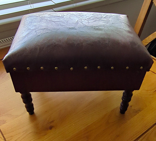 Burgundy leather storage - burgundy,