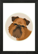 Griffon Bruxellois Framed Wall