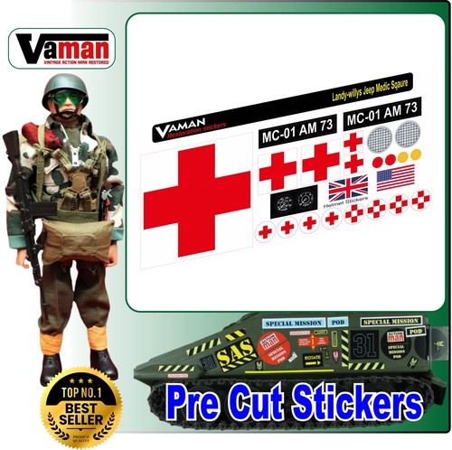Action man stickers - man, landys