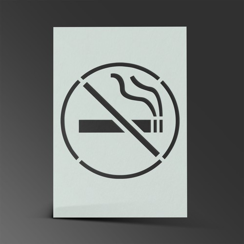 Smoking stencil mylar sheet - mylar,