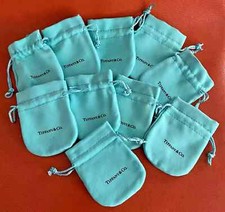 10 new Tiffany & Co Jewellery Velvet Blue Suede Packaging Drawstring Pouches