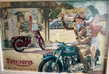 VINTAGE TRIUMPH MOTORCYCLE