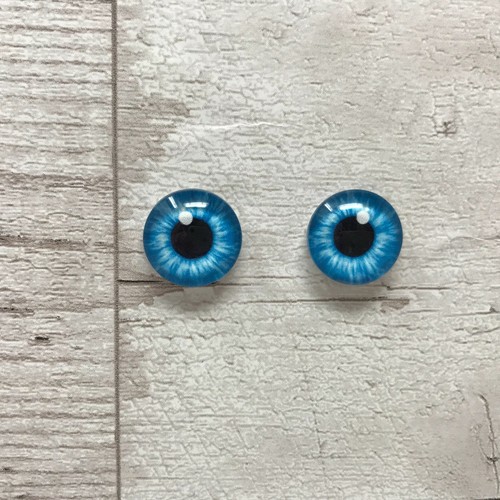 Pair blue glass - pair, of