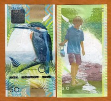 Thomas De La Rue, TDLR test, advertising note, 50 Kingfisher, UNC